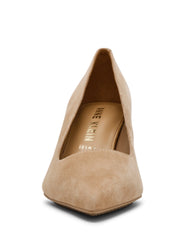 Relena Leather Pump in Sand Suede - Anne Klein Sand Suede
