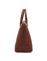 New Recruits Dome Satchel Bag - Anne Klein Walnut