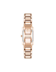 Rectangular Roman Numeral Watch - Anne Klein Rose-Tone