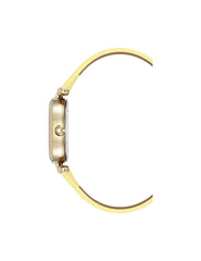 Oval Case Leather Watch - Anne Klein Yellow/Gold-Tone