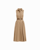 Sleeveless Shirt Dress - Anne Klein SAFARI