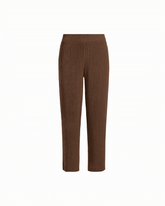 Wide Leg Crop Pull-On Pants - Anne Klein MUSHROOM