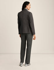 Melange Single Button Blazer - Anne Klein Zinc