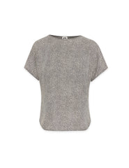 Mini Dot Bateau Blouse in Polyester - Anne Klein Anne White/Anne Black