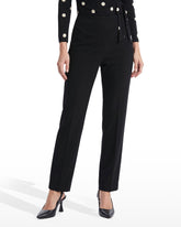 Hollywood Waist Slim Ankle Pull-On Pant - Anne Klein Anne Black
