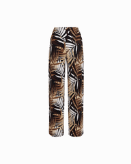 Wide-Leg Palazzo Pant with Wide Waistband in ANNE BLACK MULTI | Anne K - Anne Klein ANNE BLACK MULTI