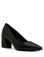 Relena Leather Pump in Black Leather - Anne Klein Black Leather