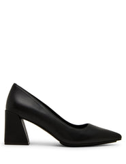 Relena Leather Pump in Black Leather - Anne Klein Black Leather