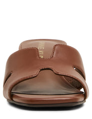 Delphine Strappy Sandal in Cognac - Anne Klein Cognac