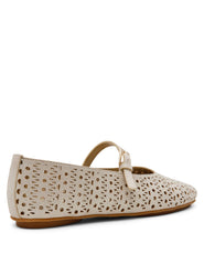 Connie P Ballet Flat in Light Gold - Anne Klein Light Gold