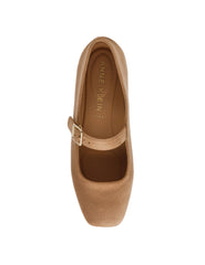 Mabel Mary Jane Flats - Anne Klein Sand Suede
