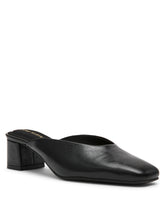 Maeus Mule Shoes - Elegant Style - Anne Klein Black Crinkle