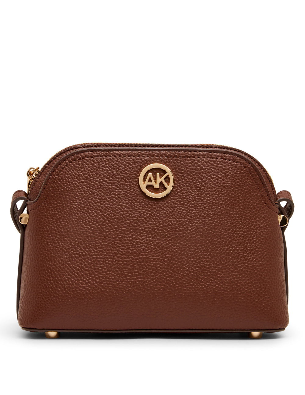 Dome Crossbody Bag with Detachable Card Case in Walnut - Anne Klein Walnut