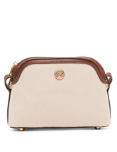 Dome Crossbody Bag with Detachable Card Case in Natural / Walnut | Ann - Anne Klein