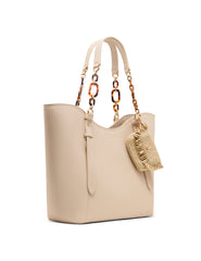 Medium Tote Bag with Pouch in Clay / Tan - Anne Klein Clay/ Tan