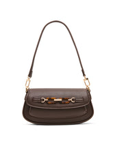 Tortoise Chain Link Shoulder Bag in Espresso - Anne Klein