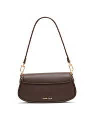 Tortoise Chain Link Shoulder Bag in Espresso - Anne Klein