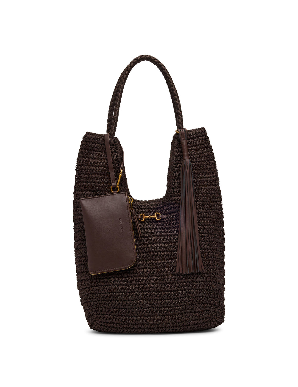 Tapered North South Tote Bag - Anne Klein Espresso