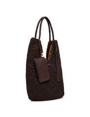 Tapered North South Tote Bag - Anne Klein Espresso