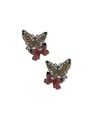 Pe Lrg Drama Butterfuly Motif Btn-Gld/Lt Hem/Multi - Anne Klein