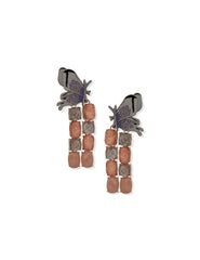 Pe Butterfly Motif W/ Stn Chndlr-Gld/Lt Hem/Mlt - Anne Klein