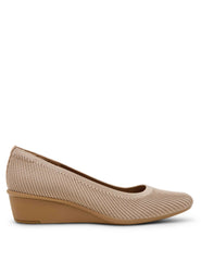 Wisher Wedge - Anne Klein Tan Knit
