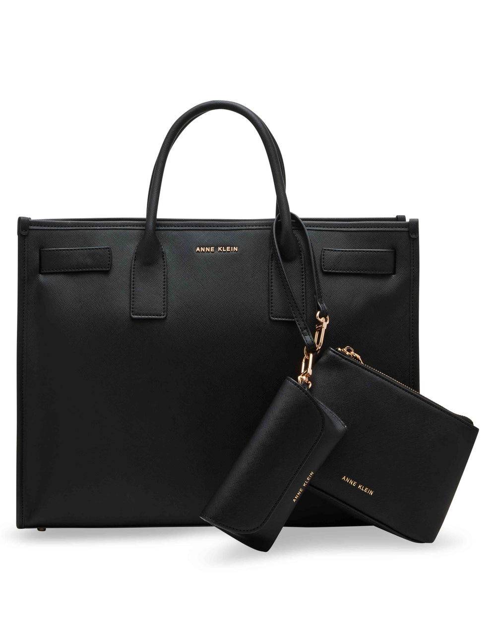 3 Piece Work Tote with Pouch Set - Anne Klein