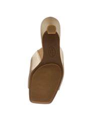 Jerilyn Gold Heeled Mule Sandal - Anne Klein LIGHT GOLD