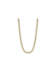 Herringbone Chain Necklace - Anne Klein Silver-Tone