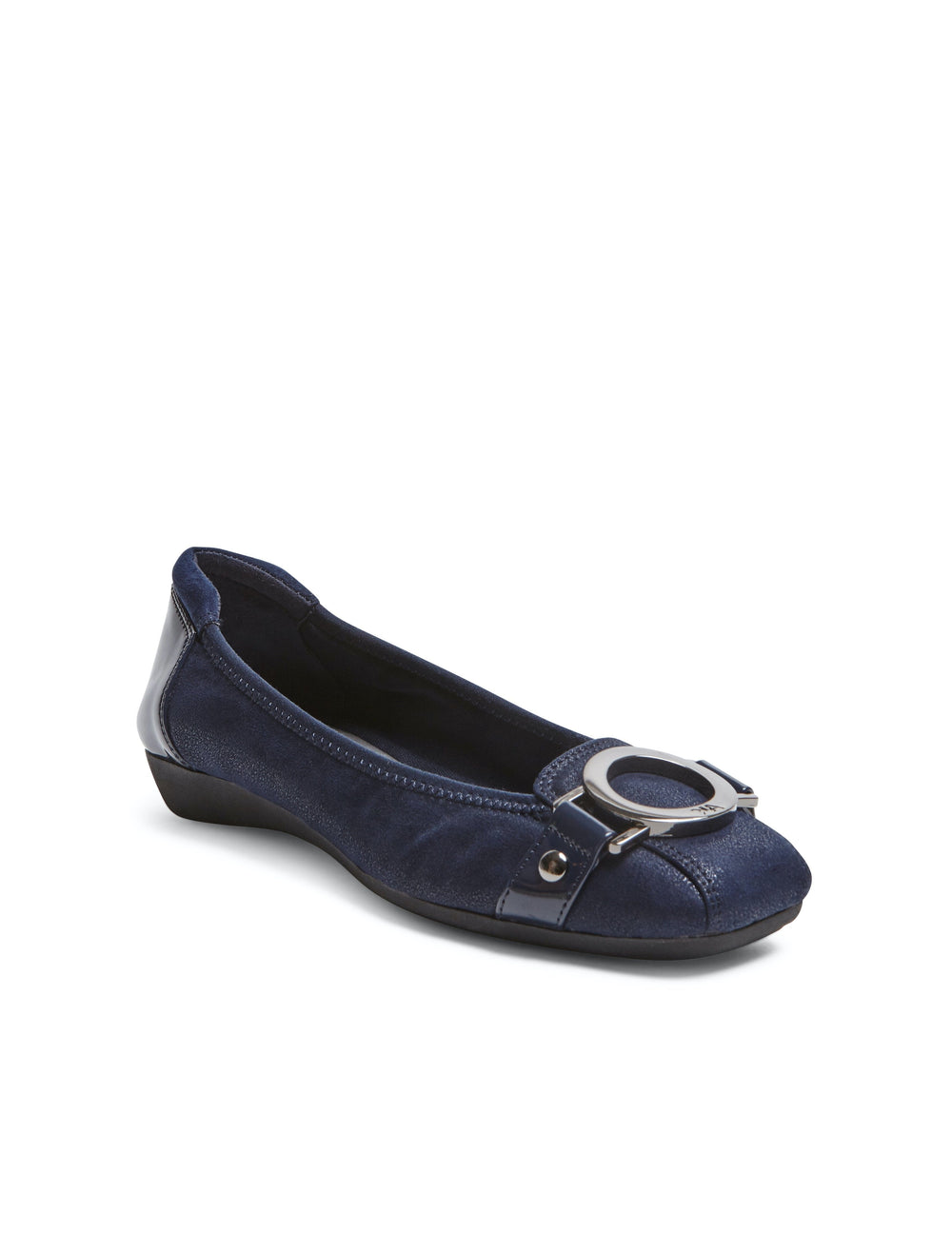 Umeko Flats Navy - Anne Klein Dark Navy Multi Fabric