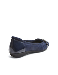 Umeko Flats Navy - Anne Klein Dark Navy Multi Fabric