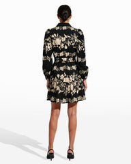 Tiered Collared Shirt Dress - Anne Klein Anne Blk/Swan White