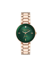 Diamond Dial Bracelet Watch - Anne Klein Rose-Tone/Green