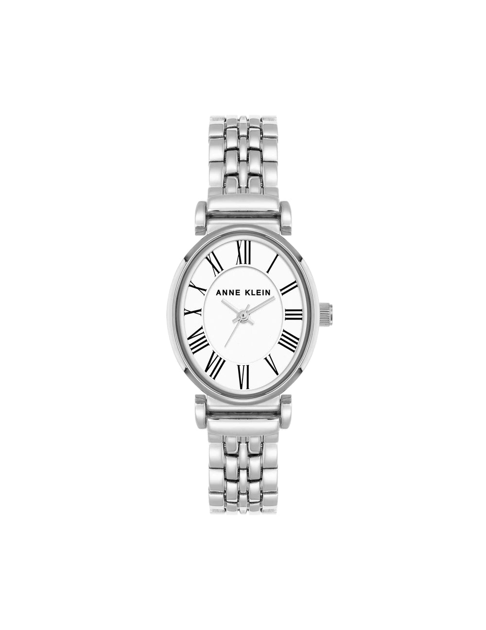 Classic Elegance Oval Watch - Anne Klein Silver-Tone