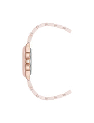 Ceramic Bracelet & Bezel Watch with Diamond - Anne Klein Rose-Tone/Blush Pink