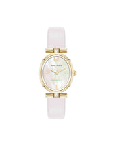 Oval Case Sustainable Leather Watch - Anne Klein Gold-Tone/Ivory