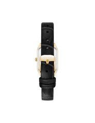 Octagonal Sustainable Leather Band Watch - Anne Klein Gold-Tone/Black