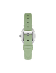 Consider It Oval Case Leather Watch - Anne Klein Green/Silver-Tone