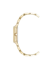 Butterfly Dial Leather Strap Watch in Gold-Tone - Anne Klein Gold-Tone
