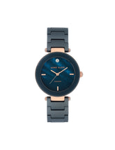 Ceramic Bracelet Watch with Diamond Accents - Anne Klein Navy/Rose-Tone