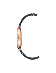Ceramic Bracelet Watch with Diamond Accents - Anne Klein Navy/Rose-Tone