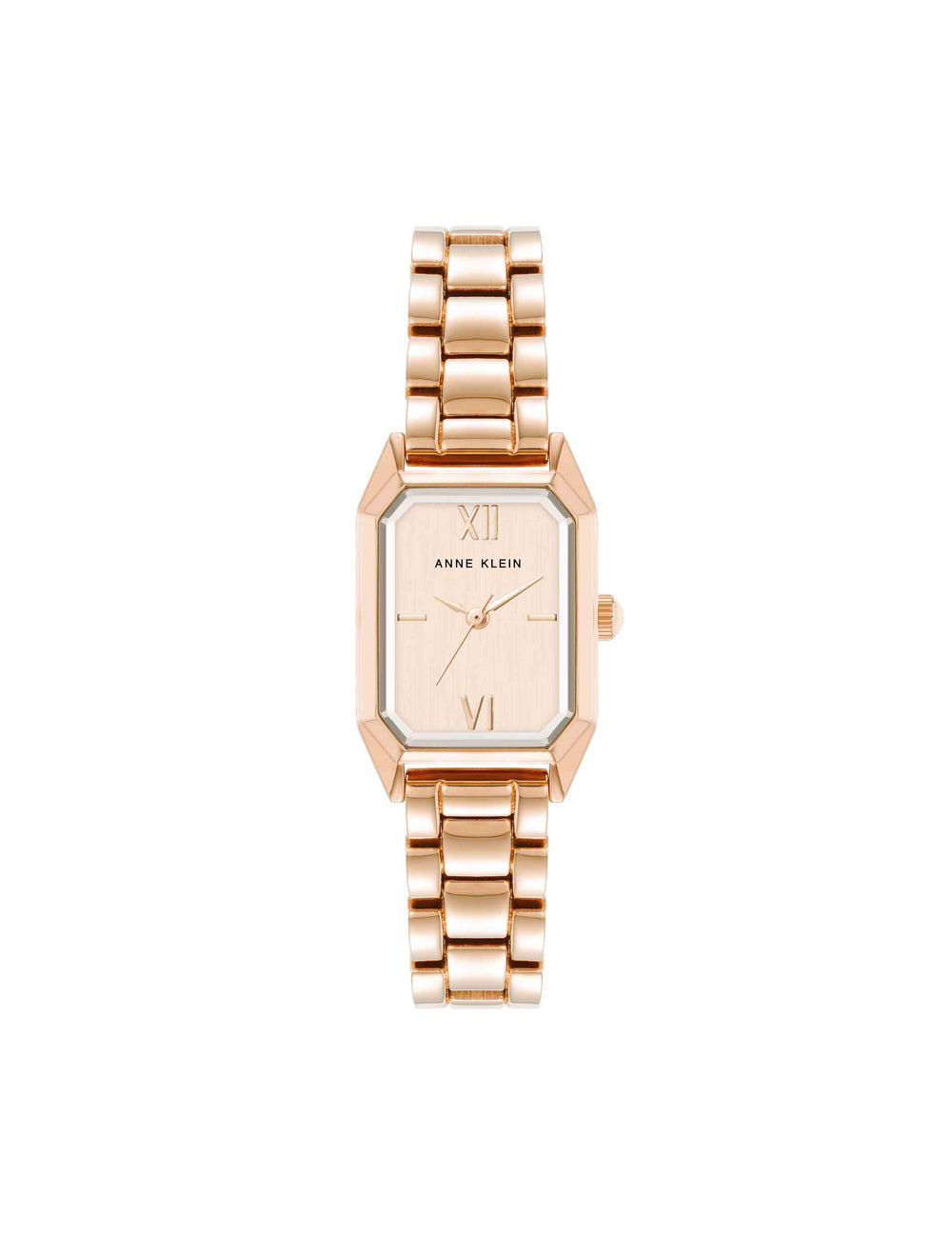 Petite Octagonal Bracelet Watch in Rose Gold - Anne Klein Rose-Tone