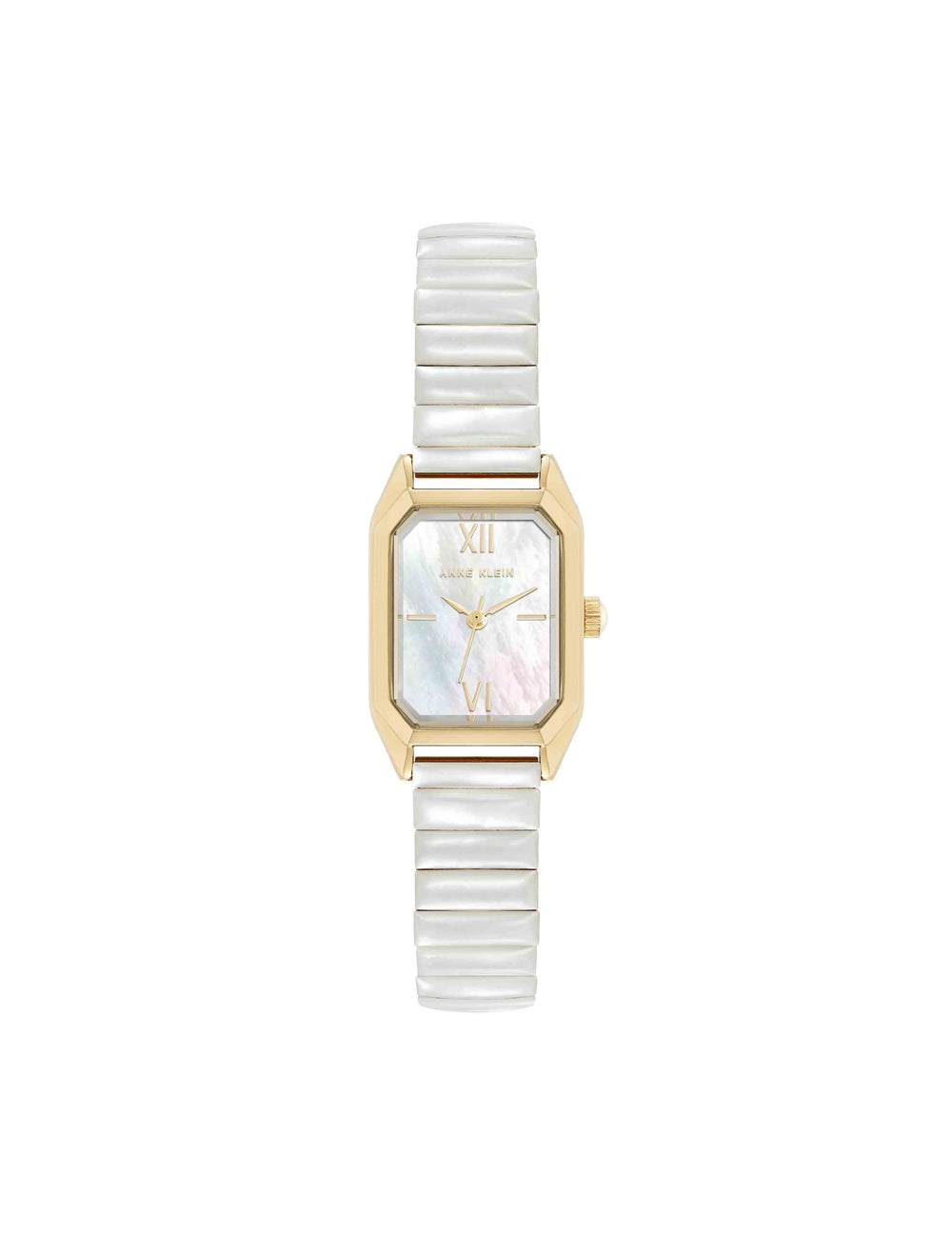 Shell Accented Expansion Band Watch - Anne Klein Mother-of-Pearl/Gold-Tone