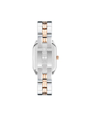 Octagonal Metal Bracelet Watch - Anne Klein Silver&Rose-Tone