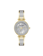Diamond Accent Bangle Watch - Anne Klein Light Grey/Gold-Tone