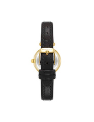 Essential Leather Strap Watch - Anne Klein Black/ Gold-Tone