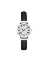 Classic Leather Strap Watch - Anne Klein Black&Silver-Tone