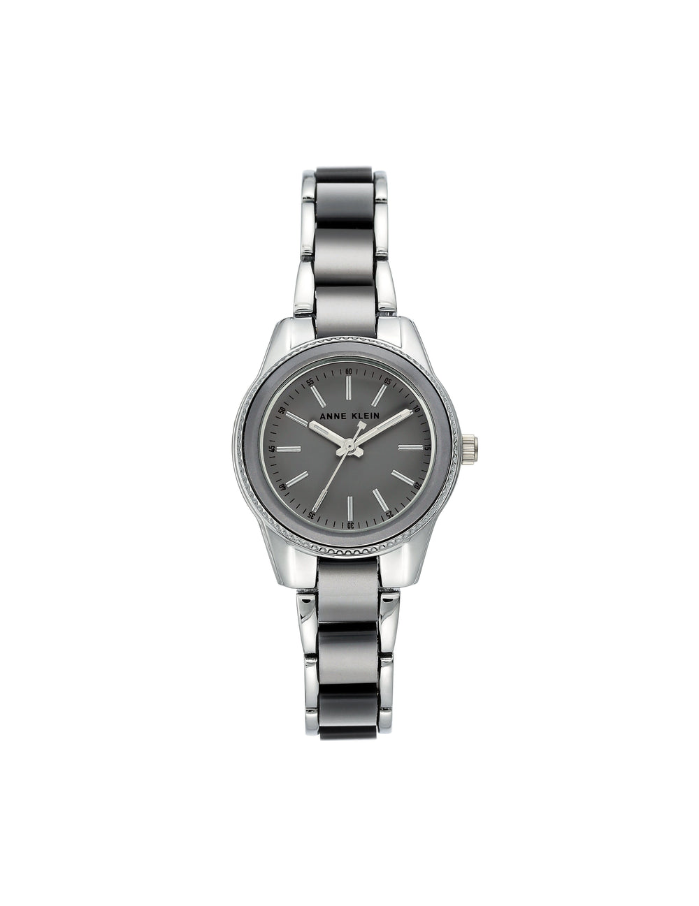 Acetate Bracelet Link Watch - Anne Klein Grey/Silver-Tone
