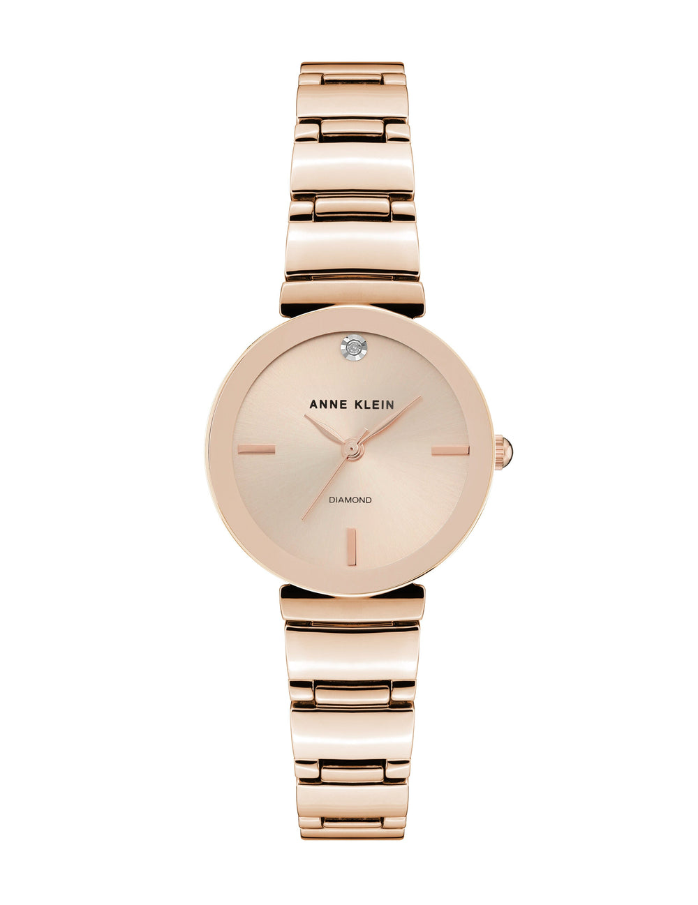 Diamond Bracelet Watch - Anne Klein Rose-Tone