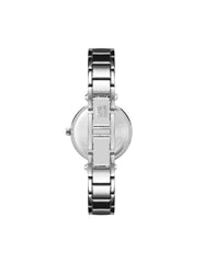 Diamond Accent Bangle Wristwatch - Anne Klein Black/Silver-Tone